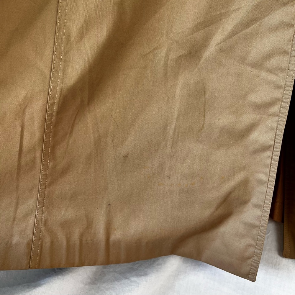Vintage Trench Coat Women Medium Beige Fox Run By Little Foxes Int'l Yugoslavia - Picture 7 of 16